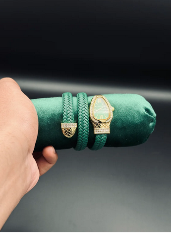 Ladies Snake Watch (Leather-Straps)
